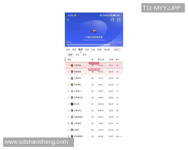 上海足球队在钻石联赛积分榜上以59分稳居第一名展现强劲实力